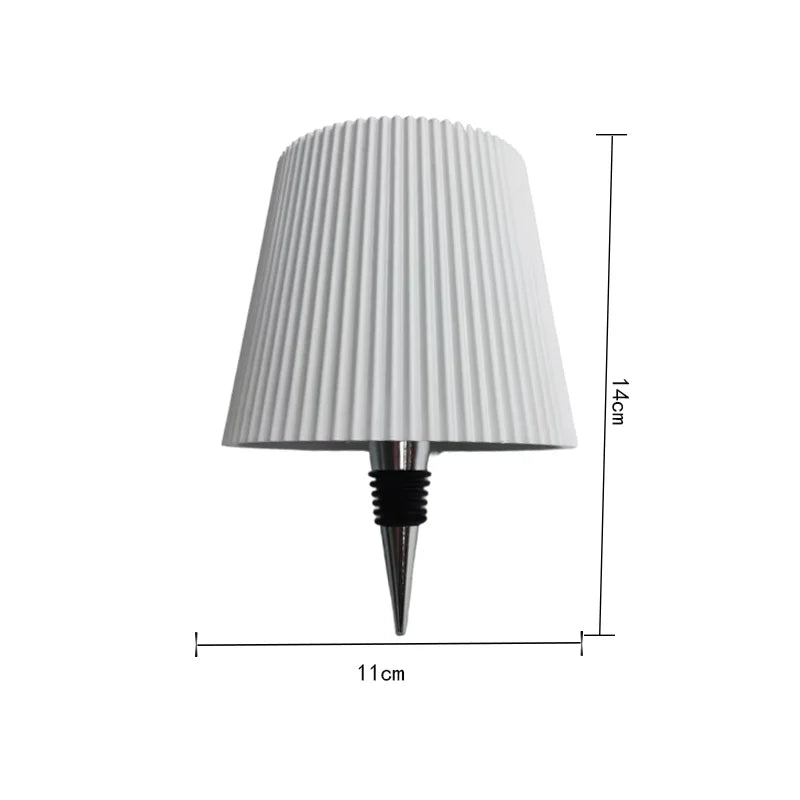 Wireless Bottle Table Lamp Touch Control of 3 Colors and Stepless Dimming Night Lamp for Bar Wine Bottles Decor Desk Lights
